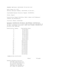 GENERAL DECISION: HI20100001[removed]HI1 Date: March 18, 2011 General Decision Number: HI20100001[removed]Superseded General Decision Number: HI20080001 State: Hawaii Construction Types: Building, Heavy (Heavy and 