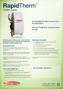 RapidTherm  TM Water Saver
