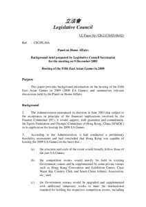 立法會 Legislative Council LC Paper No. CB[removed]Ref  : CB2/PL/HA