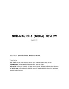NORMAN RHA REVIEW- Preliminary observations of review team