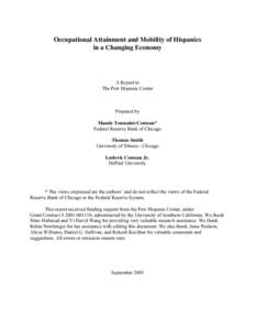 Hispanics’ Occupational Attainment and Mobility in a Changing Economy
