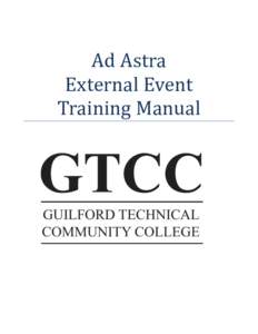    Ad	
  Astra	
  	
   External	
  Event	
   Training	
  Manual	
  