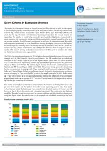 INSIGHT REPORT  IHS Screen Digest Cinema Intelligence Service David Hancock