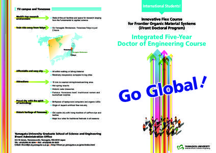 International Students!  YU campus and Yonezawa World’s top research environment