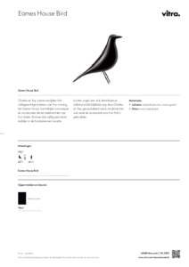   Eames House Bird Eames House Bird