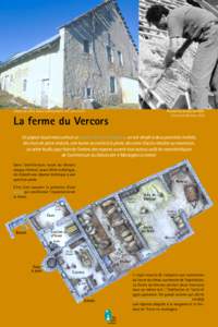 Villard-de-Lans, ferme traditionnelle. Coll. particulière  Chantier toit de chaume PNRV.