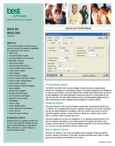 ACCOUNTS PAYABLE  MAS 90 MAS 200 Client/Server