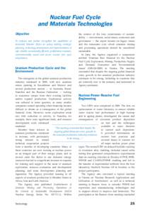 GC[removed]Nuclear Fuel Cylce and Materials Technologies