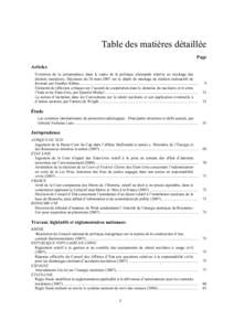 Table des matières détaillée Page Articles Évolution de la jurisprudence dans le cadre de la politique allemande relative au stockage des déchets nucléaires, Décisions du 26 mars 2007 sur le dépôt de stockage de