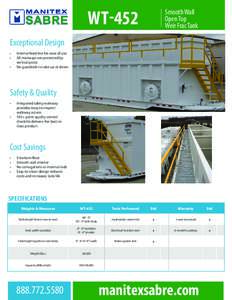 WT-452  Smooth Wall Open Top Weir Frac Tank