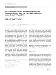 Plant Soil[removed]:75–85 DOI[removed]s11104[removed]REGULAR ARTICLE  Soil carbon and nitrogen mineralization following