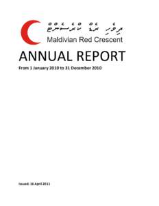 ANNUAL REPORT From 1 January 2010 to 31 December 2010 Issued: 16 April 2011  MRC ANNUAL REPORT