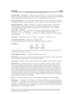 Matter / Brookite / Rutile / Anatase / Magnet Cove /  Arkansas / Titanium dioxide / Quartz / Chemistry / Oxide minerals / Crystallography