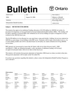 Bulletin Bulletin Number Date  Direct inquiries to