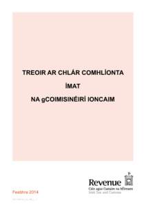 Treoir ar Chlár Comhlíonta ÍMAT na gCoimisinéirí Ioncaim