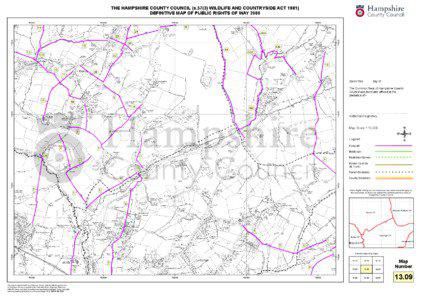 THE HAMPSHIRE COUNTY COUNCIL (s[removed]WILDLIFE AND COUNTRYSIDE ACT[removed]DEFINITIVE MAP OF PUBLIC RIGHTS OF WAY[removed]