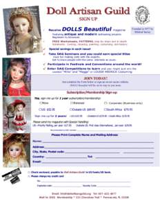 Doll Artisan Guild SIGN UP Receive √