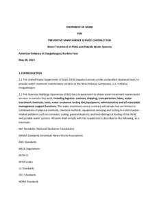 Law / Government procurement in the United States / United States administrative law / General contractor / Subcontractor / Tap water / Statement of work / Defense Base Act / Drinking water / Contract law / Water pollution / Construction