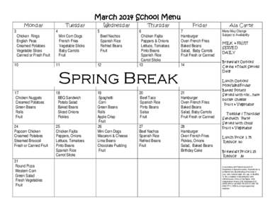 Microsoft Word - March 2014 School Menu