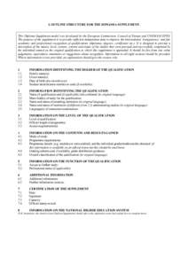 Diploma Supplement / Bologna Process / National Qualifications Framework / Diploma / Academic degree / Higher / Doctorate / Higher education in Ukraine / Scottish Credit and Qualifications Framework / Education / Qualifications / European Higher Education Area