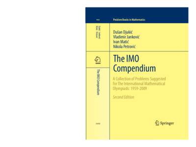 ABCD PBM Dušan Djukić · Vladimir Janković · Ivan Matić · Nikola Petrović  The IMO Compendium