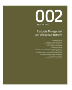 002 Corporate Management and Institutional Reforms Chapter 002  Chapter two