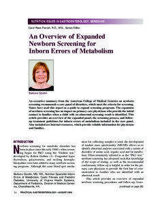 NUTRITION ISSUES IN GASTROENTEROLOGY, SERIES #41 Carol Rees Parrish, R.D., M.S., Series Editor