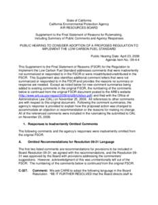 Fuels / Low-carbon economy / Biofuels / Environmental economics / Emission standards / Low-carbon fuel standard / California Air Resources Board / Greenhouse gas / Carbon neutrality / Environment / Air pollution / Earth