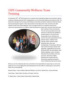 Microsoft Word - CSFS Community Wellness Team Training.docx