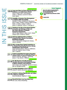 IN THIS ISSUE  HOSPITAL Pediatrics ® AN OFFICIAL JOURNAL OF THE AMERICAN ACADEMY OF PEDIATRICS