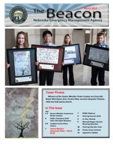 The Beacon –– March[removed]March 2013 Cover Photos Winners of the Severe Weather Poster Contest are from left: