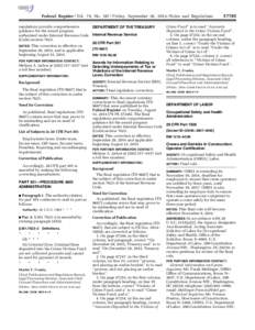 Federal Register / Vol. 79, No[removed]Friday, September 26, [removed]Rules and Regulations regulations provide comprehensive guidance for the award program authorized under Internal Revenue Code (Code) section[removed]This c