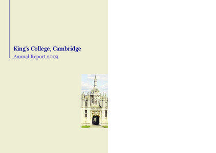 King’s College, Cambridge Annual Report 2009