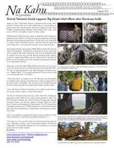 Na Kahu  Hawaii National Guard Monthly Activity E-Newsletter August[removed]the guardians