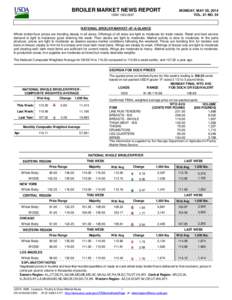 BROILER MARKET NEWS REPORT ISSN[removed]U.S. Department of Agriculture Agricultural Marketing Service