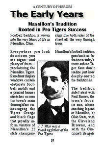 Ohio League / Ohio / Massillon Washington High School / Canton Bulldogs / Massillon City School District / J.J. Wise / Massillon Tigers / American football / Massillon /  Ohio