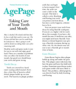 AgePage: Taking Care of Your Teeth and Mouth
