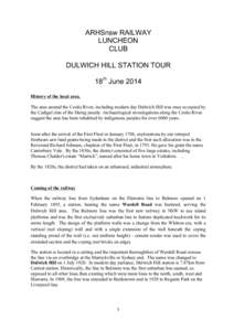 Dulwich Hill /  New South Wales / London / Dulwich / Marrickville /  New South Wales / Bankstown railway line / Dulwich Hill railway station / Railways in Sydney / Central railway station /  Sydney / Dulwich Hill Interchange MLR station / Suburbs of Sydney / Sydney / Rail transport in Australia