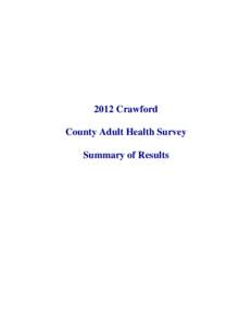 2008 Pope County Adult Health Survey