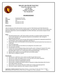 Muddy River / Nevada / Receptionist / Geography of the United States / Technology / Moapa /  Nevada / Fax