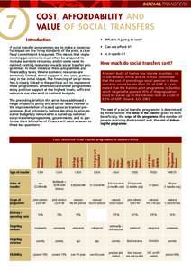 SOCIALTRANSFERS  COST, AFFORDABILITY AND VALUE OF SOCIAL TRANSFERS  7