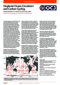 WORKSHOP REPORTS  30  Deglacial Ocean Circulation and Carbon Cycling