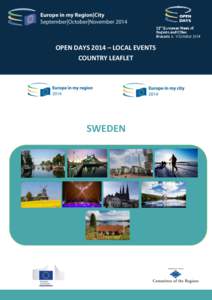 OPEN DAYS 2014 – LOCAL EVENTS COUNTRY LEAFLET SWEDEN  INDEX