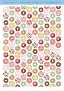 DONUT GIFTWRAP  FOR PERSONAL USE ONLY. NOT FOR COMMERCIAL USE. CONFETTI GIFTWRAP