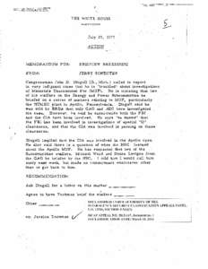 Action Memorandum [for Zbigniew Brzezinski], July 29, 1977