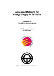 Advanced Metering for Energy Supply in Australia