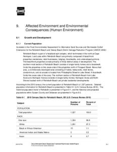 9.  Affected Environment and Environmental Consequences (Human Environment)  9.1