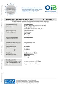 Construction / European Organisation for Technical Approvals / Building engineering / Firestop / Etag / CE mark / Pipe / Penetration / Construction Products Directive / Passive fire protection / Architecture / Standards organizations