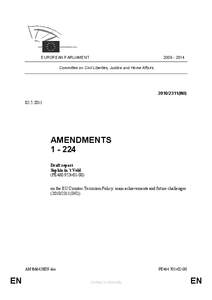 [removed]EUROPEAN PARLIAMENT Committee on Civil Liberties, Justice and Home Affairs[removed]INI)
