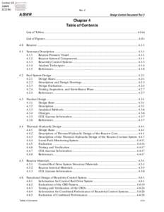 Chapter 04 - Reactor - Section 04TOC Table of Contents